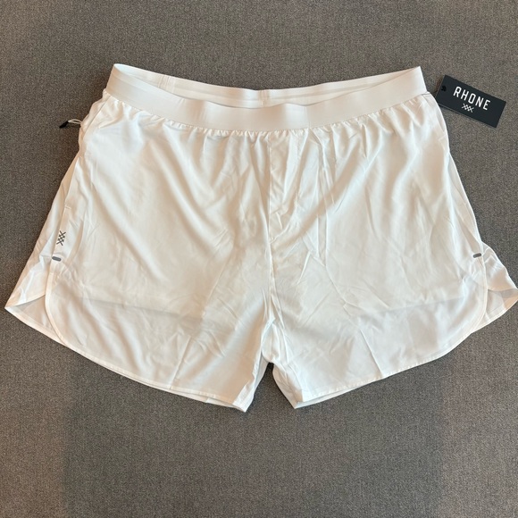 RHONE Other - RHONE Extra Mile Lined White Performance Stretch‎ Running Shorts Size XXL